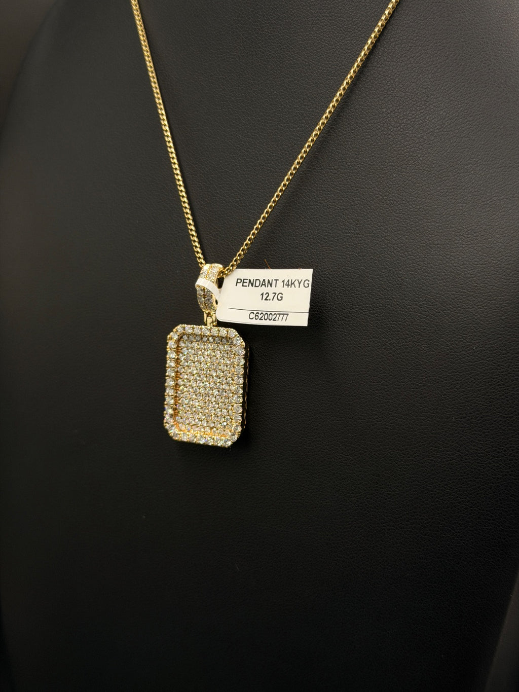 14K Gold Diamond Pendant 12.7g
