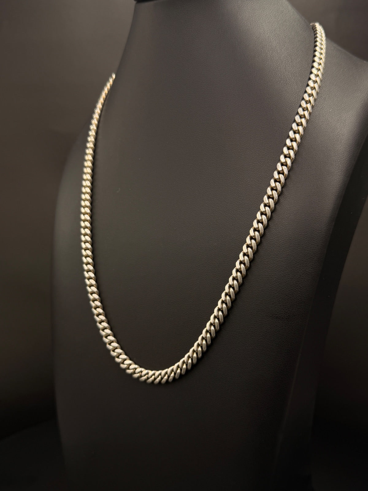 .925 Sterling Silver Miami Cuban Link Chain 40 Grams 20 Inches 4mm — photo 2