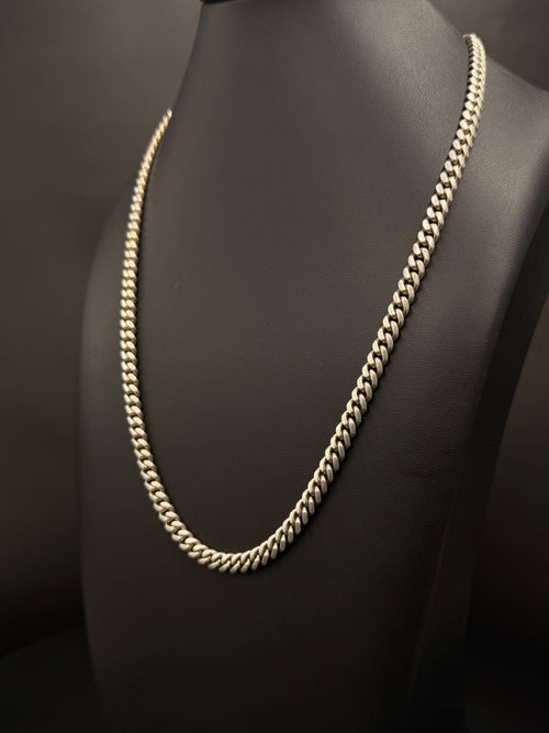 .925 Sterling Silver Miami Cuban Link Chain 40 Grams 20 Inches 4mm — photo 2