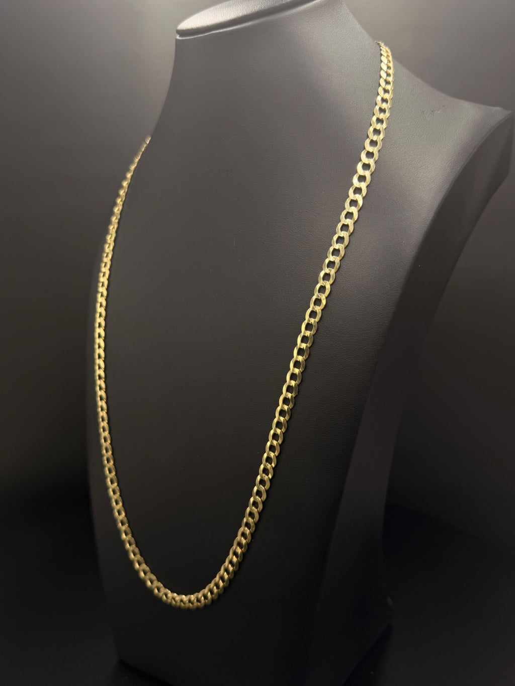14K Gold Curb Chain 24in Pre-Owned for Sale