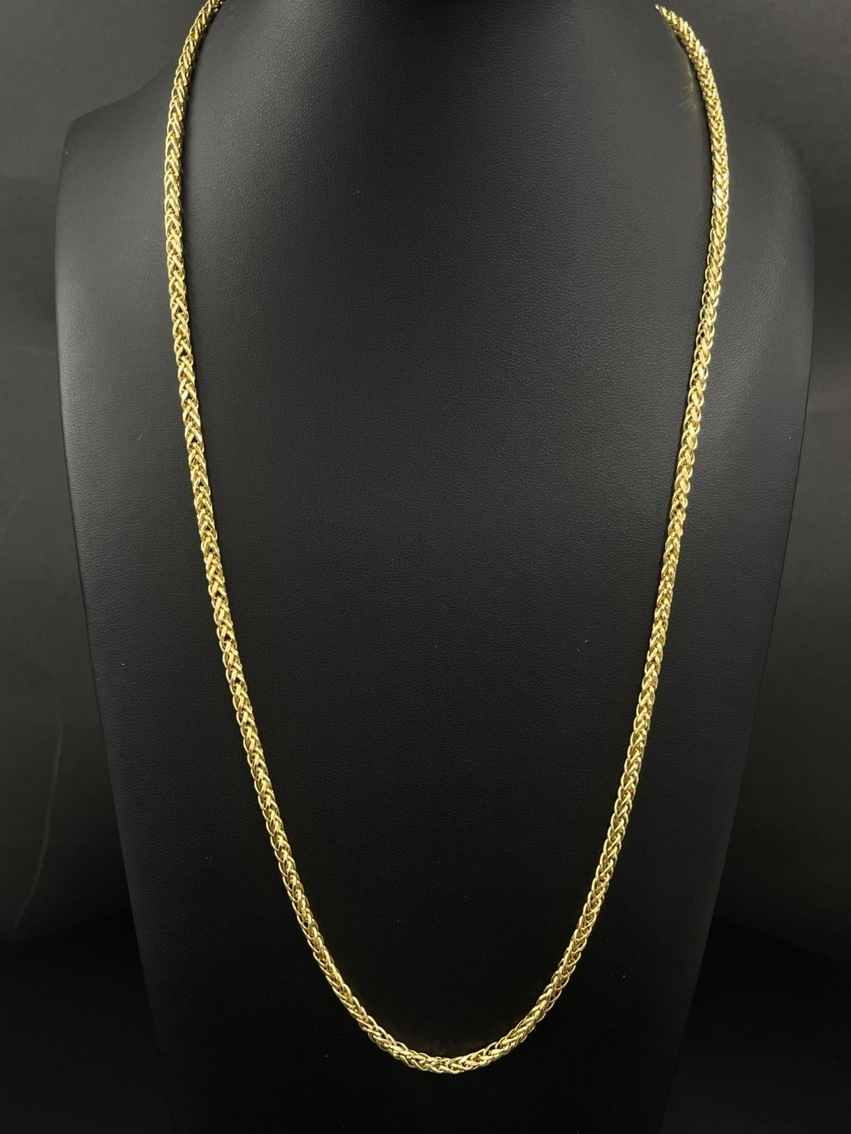 18K Gold Rope Chain Necklace 23 Inch Pre-Owned