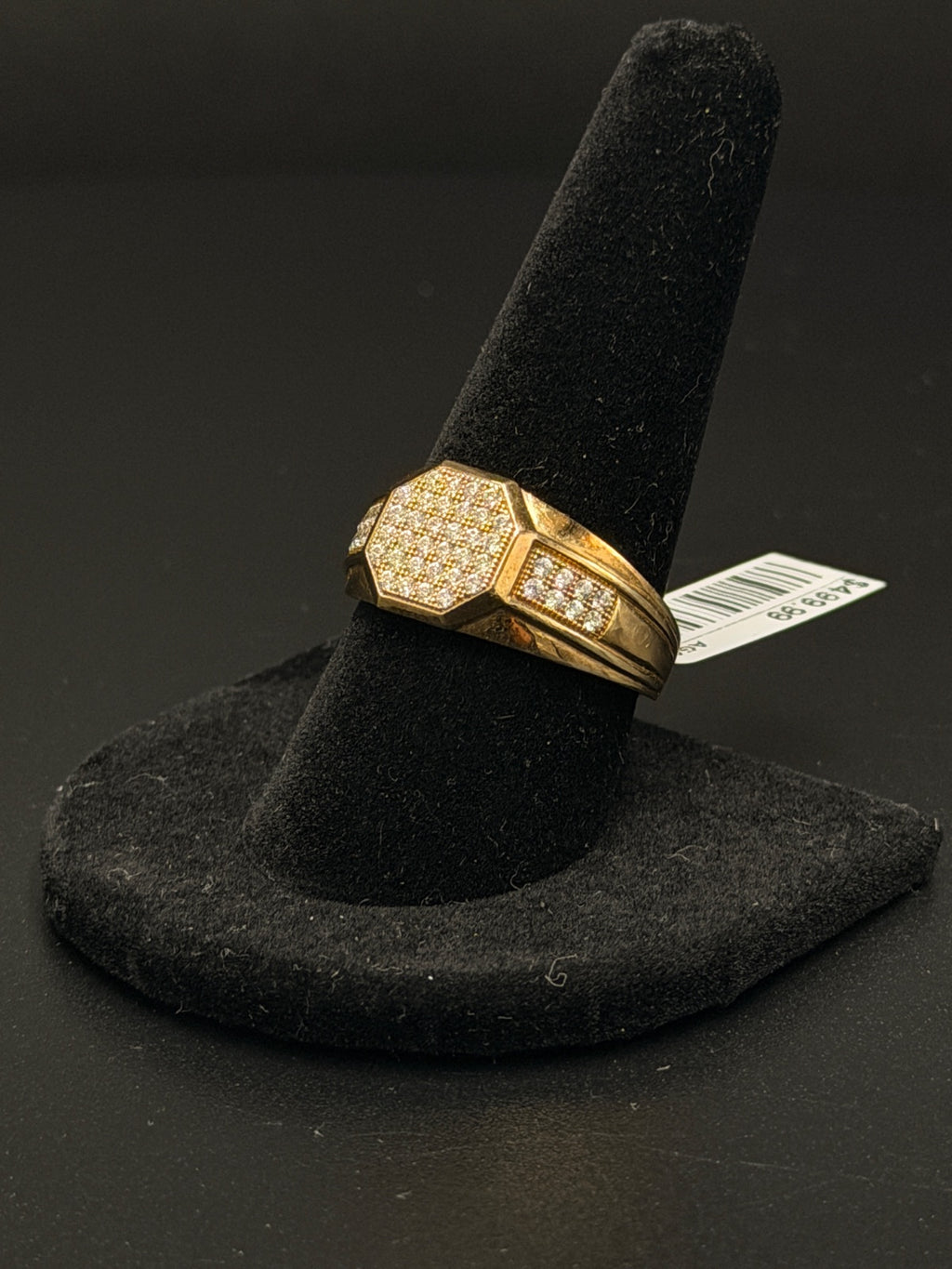10K Gold Octagon Pavé Ring Size 10 – 3.9g | DD Pawn Loans — photo 2