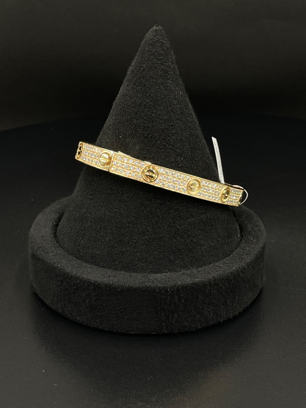 14K Yellow Gold Pavé Bangle Bracelet 45g | DD Pawn Loans — photo 2