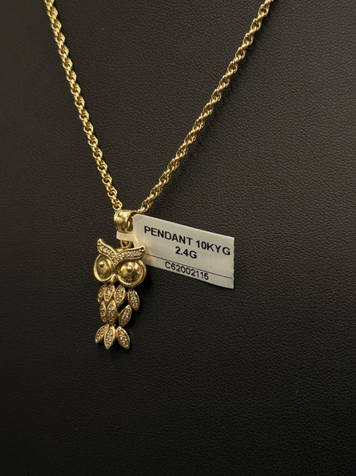 10K Gold Owl Pendant – 2.4g | DD Pawn Loans — photo 2