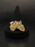 14K Gold Africa Map Pendant with Stones 26g