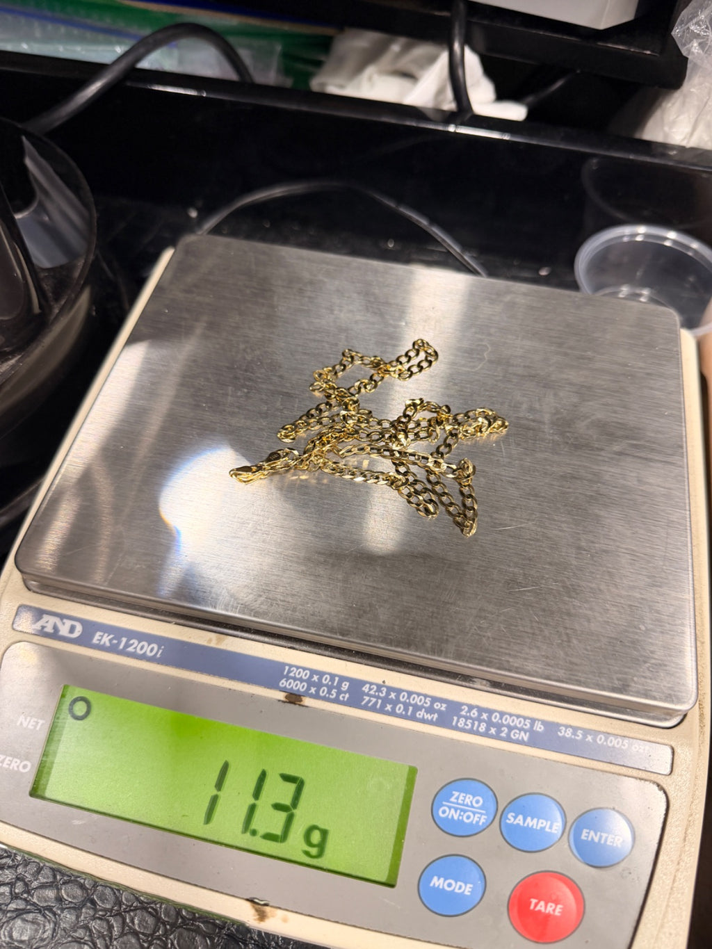 14K Gold Curb Link Chain 26 in