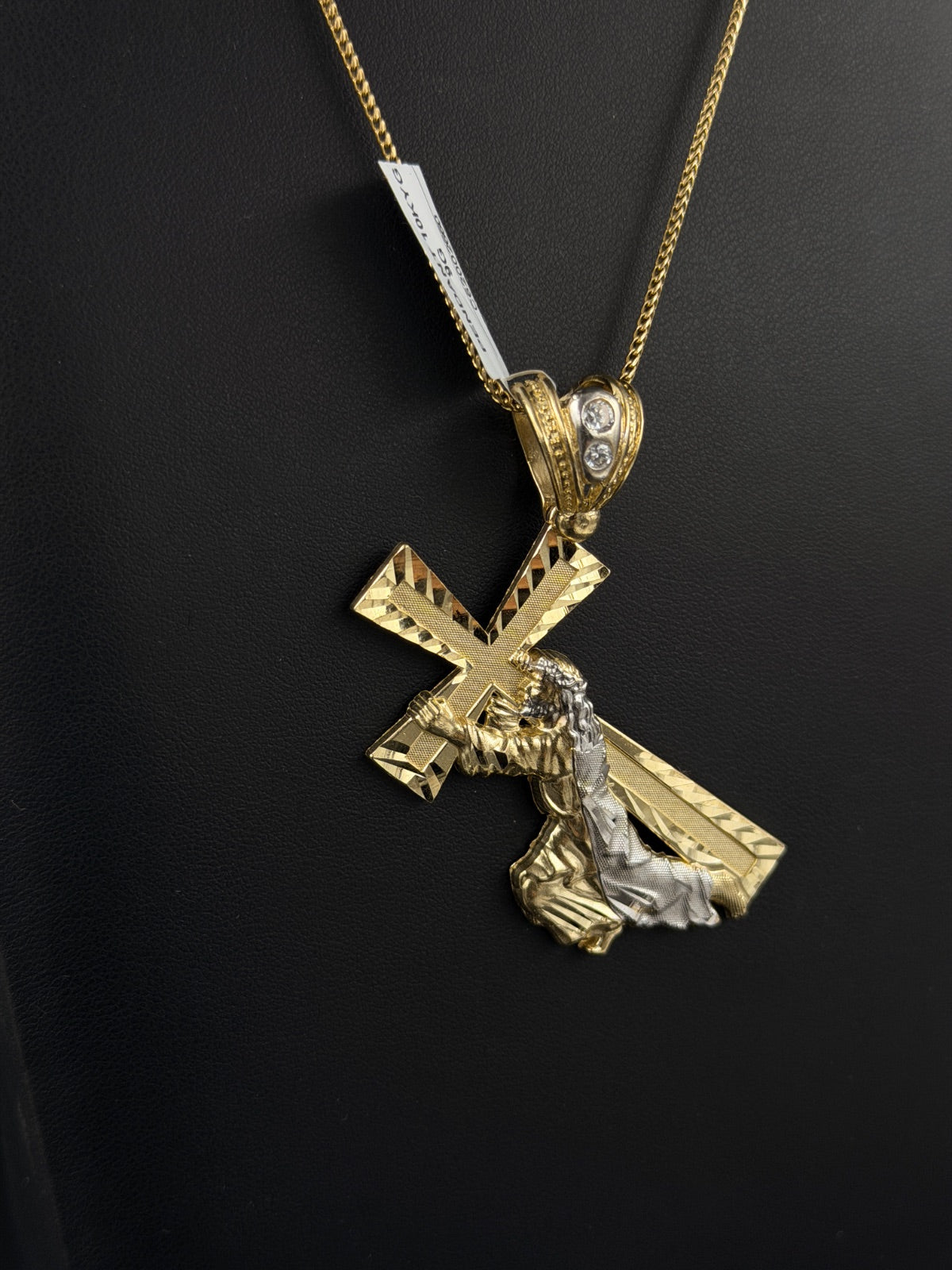 10K Gold Jesus Cross Pendant for Sale | Pre-owned