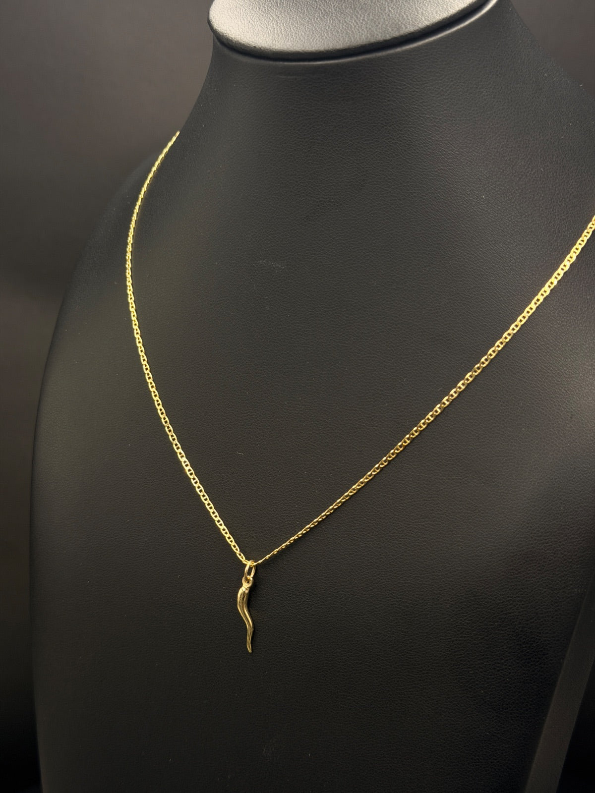 10K Gold Italian Horn Charm Chain – 2.2g | DD Pawn Loans — photo 2
