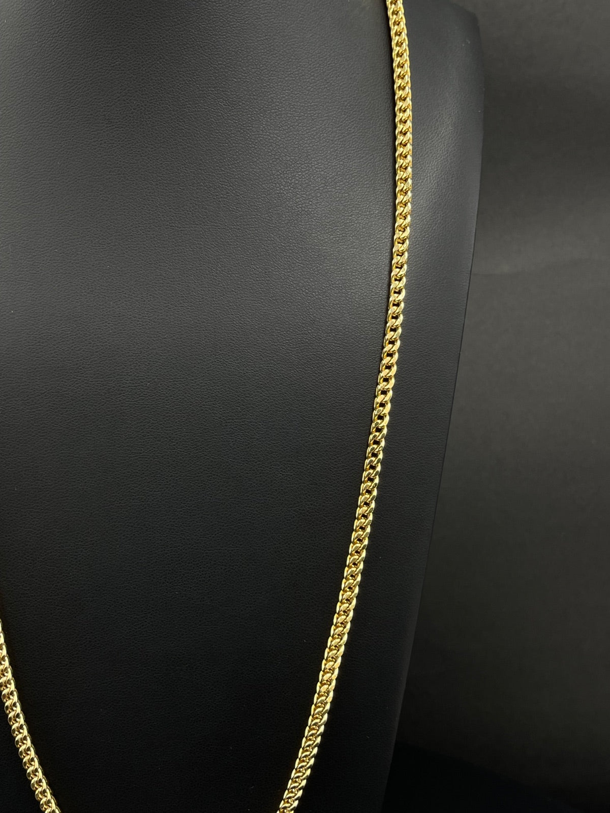 10K Gold Franco Chain Necklace 26 in 4mm