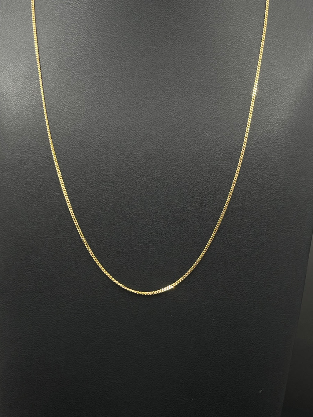 18K Gold Chain Necklace 19 in, 1.3mm
