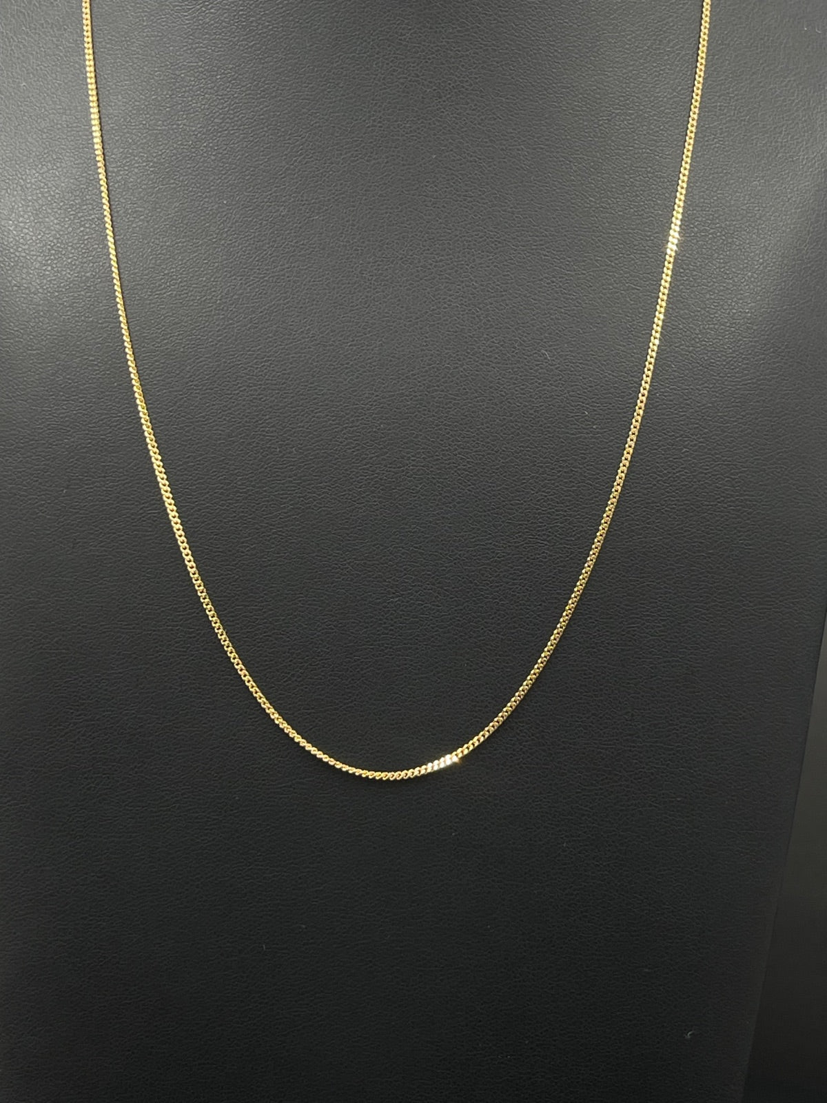 18K Gold Chain Necklace 19 in, 1.3mm