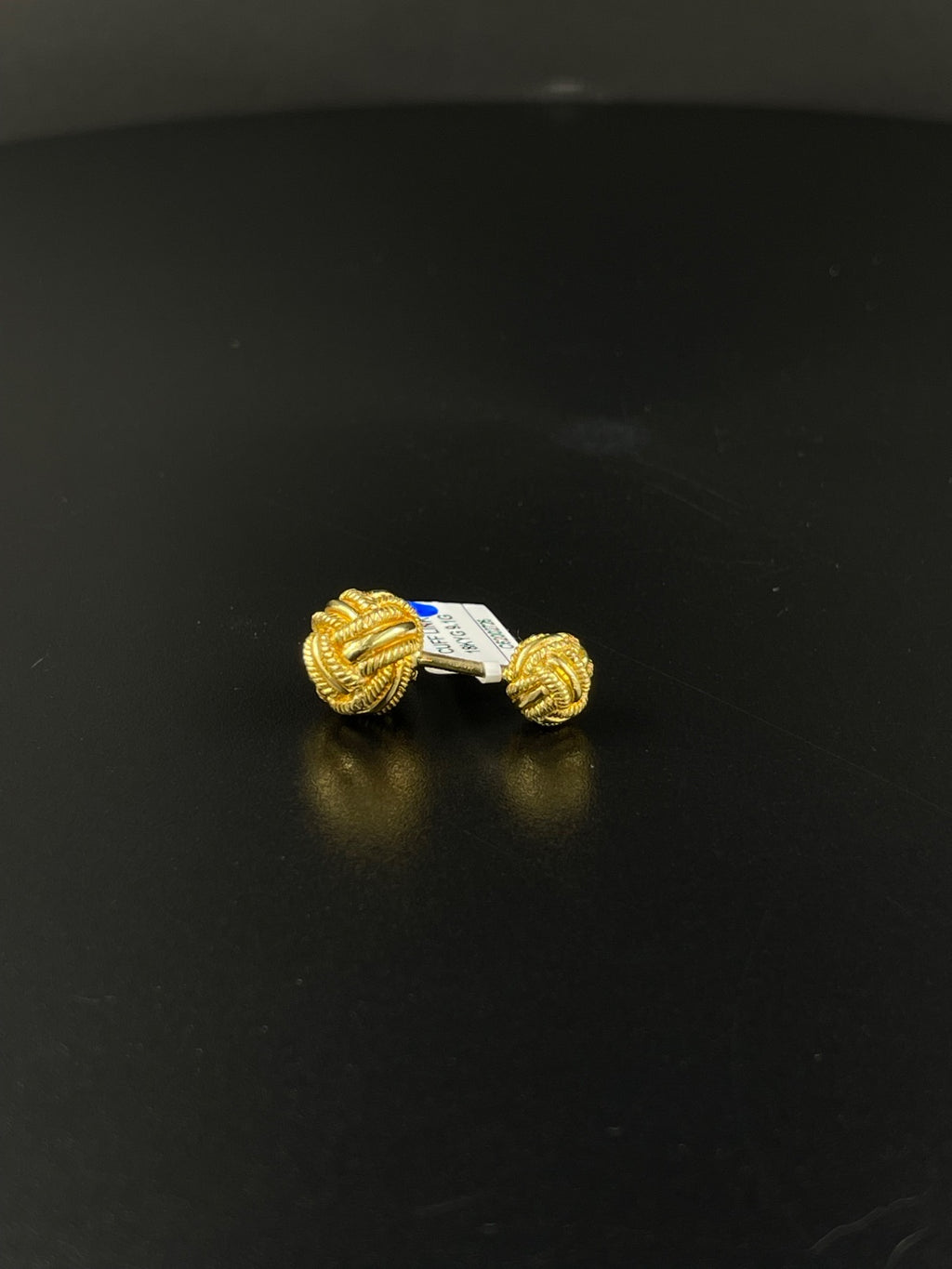 18K Gold Knot Cufflinks 9.1g