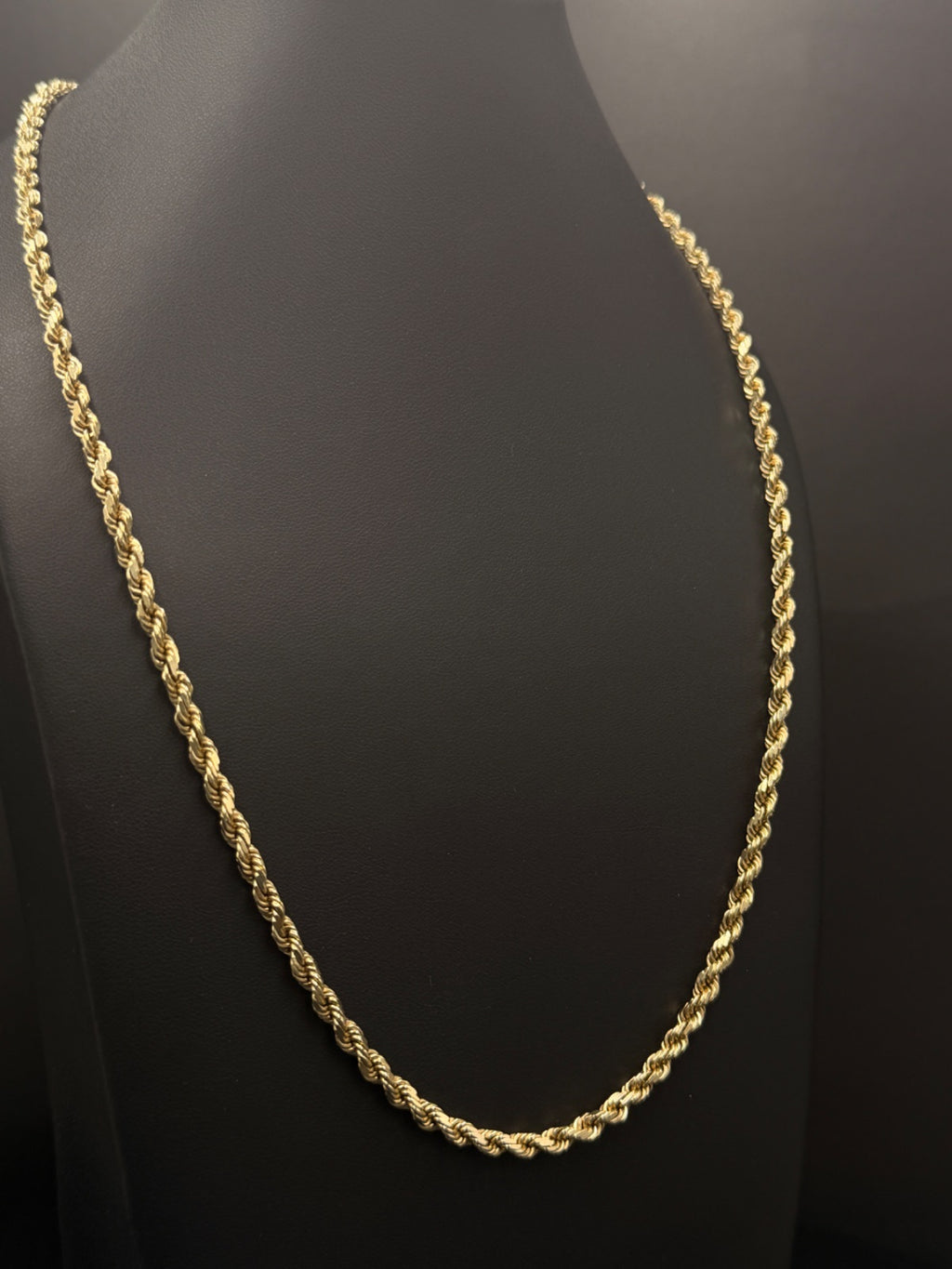 10K Gold Rope Chain 22in Pre-Owned for Sale