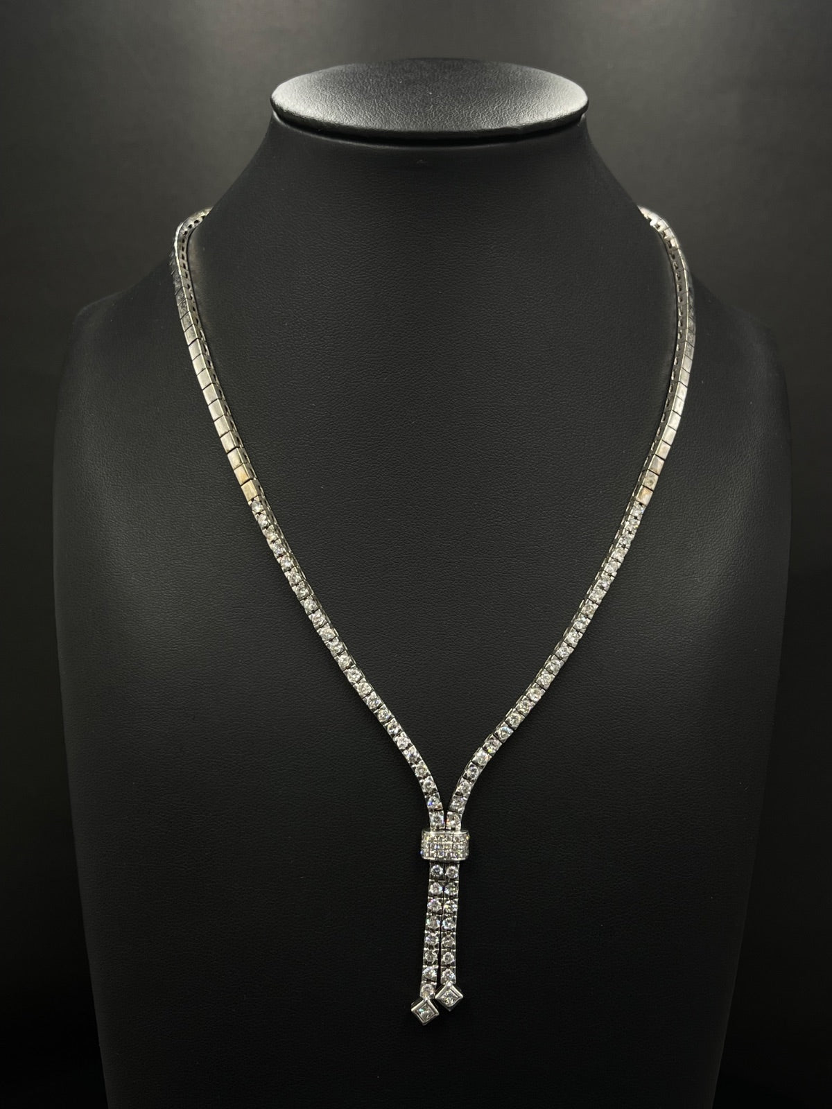 18K White Gold Diamond Tennis Necklace 36.1g | DD Pawn Loans