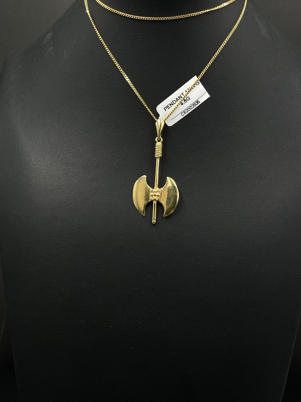 14K Gold Axe Pendant 
20.6mm