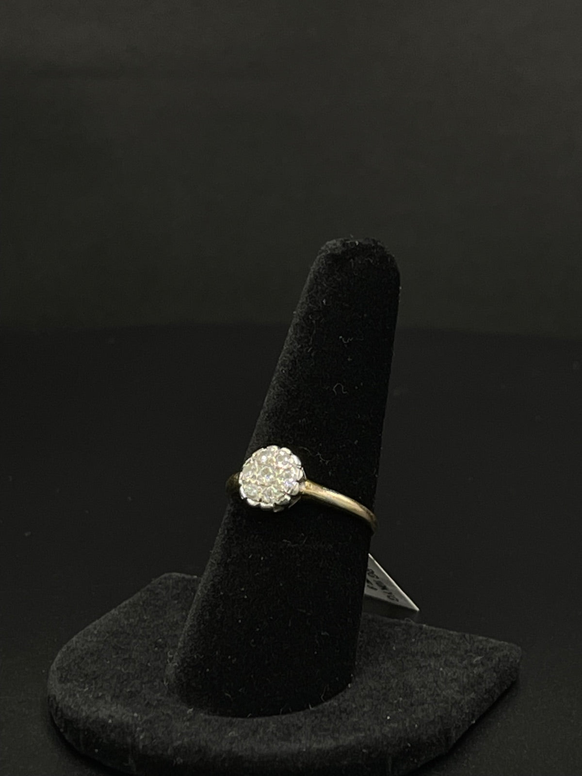 10K Gold Diamond Cluster Ring for Sale