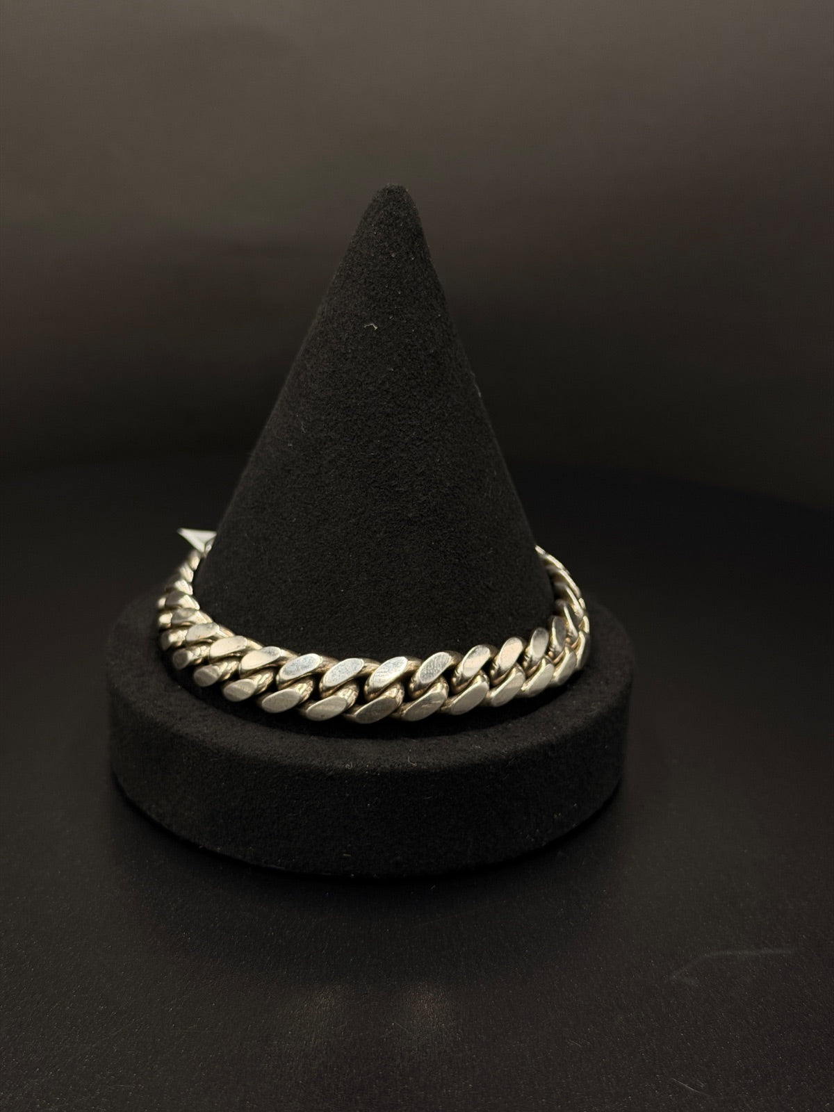 .925 Sterling Silver Miami Cuban Link Bracelet 59 Grams — photo 3