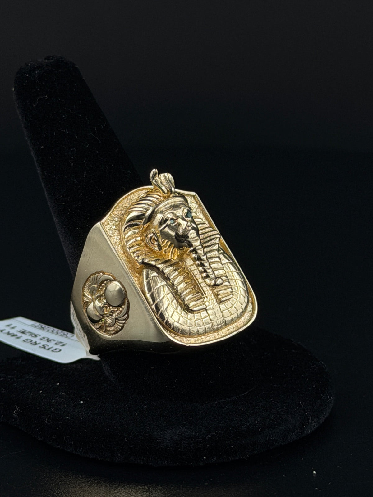 14K Gold Pharaoh Ring Size 11
