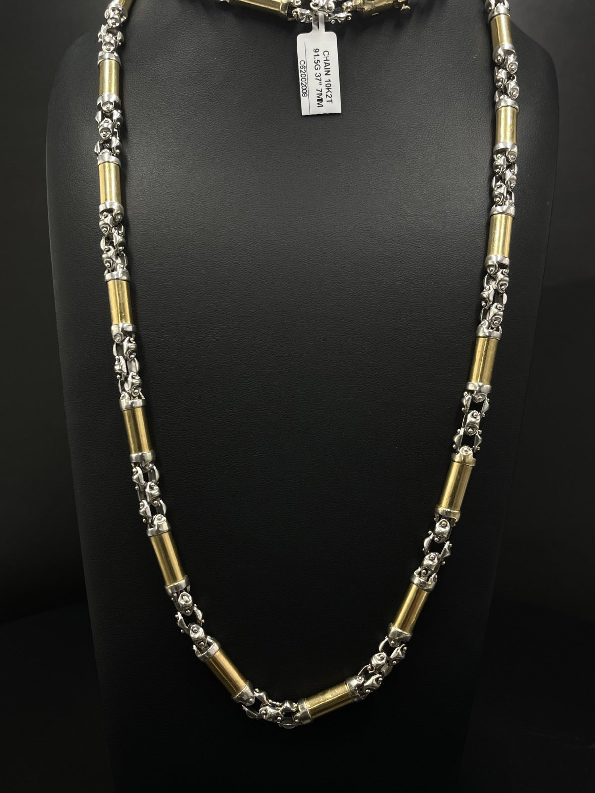 10K Gold Mixed Link Chain 37 In 91.5g | DD Pawn