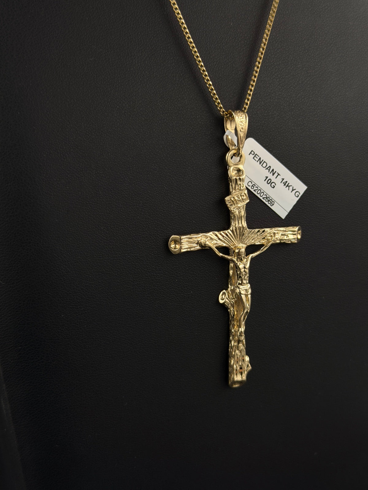 14K Gold Jesus Cross Pendant for Sale | Pre-owned