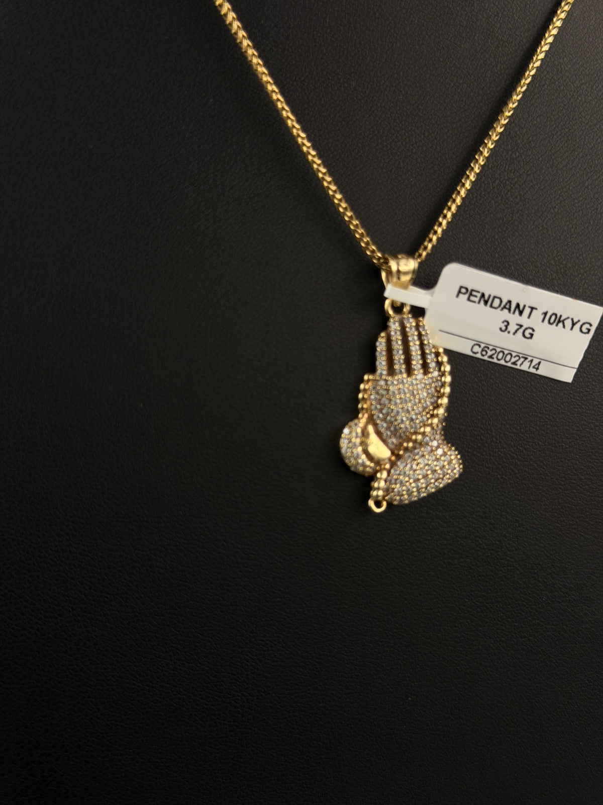 10K Yellow Gold Praying Hands Pendant 3.7g | DD Pawn Loans