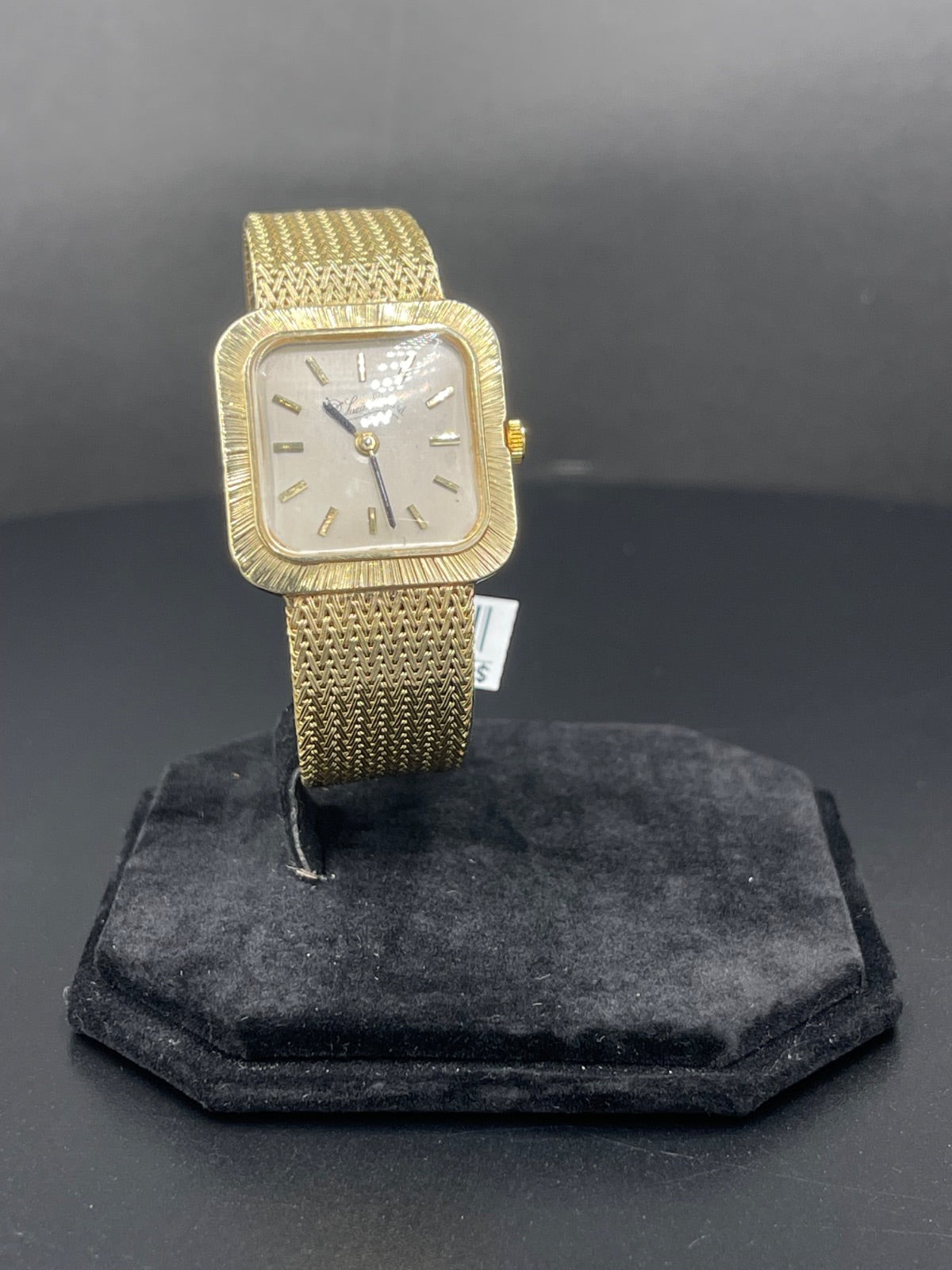 14K Gold Lucien Piccard Square Watch Pre-Owned