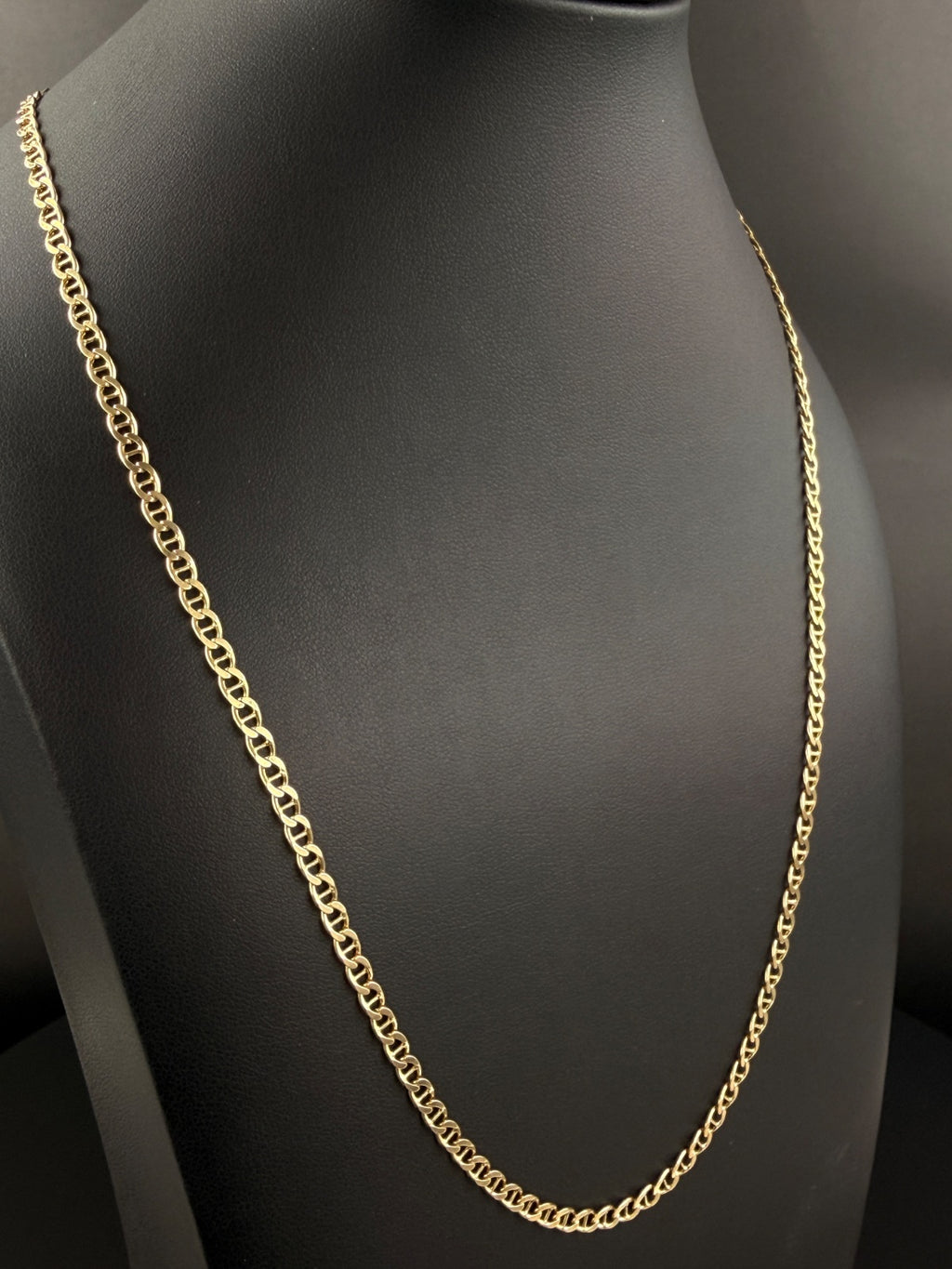 14K Gold Curb Chain Necklace 20in 9.5g