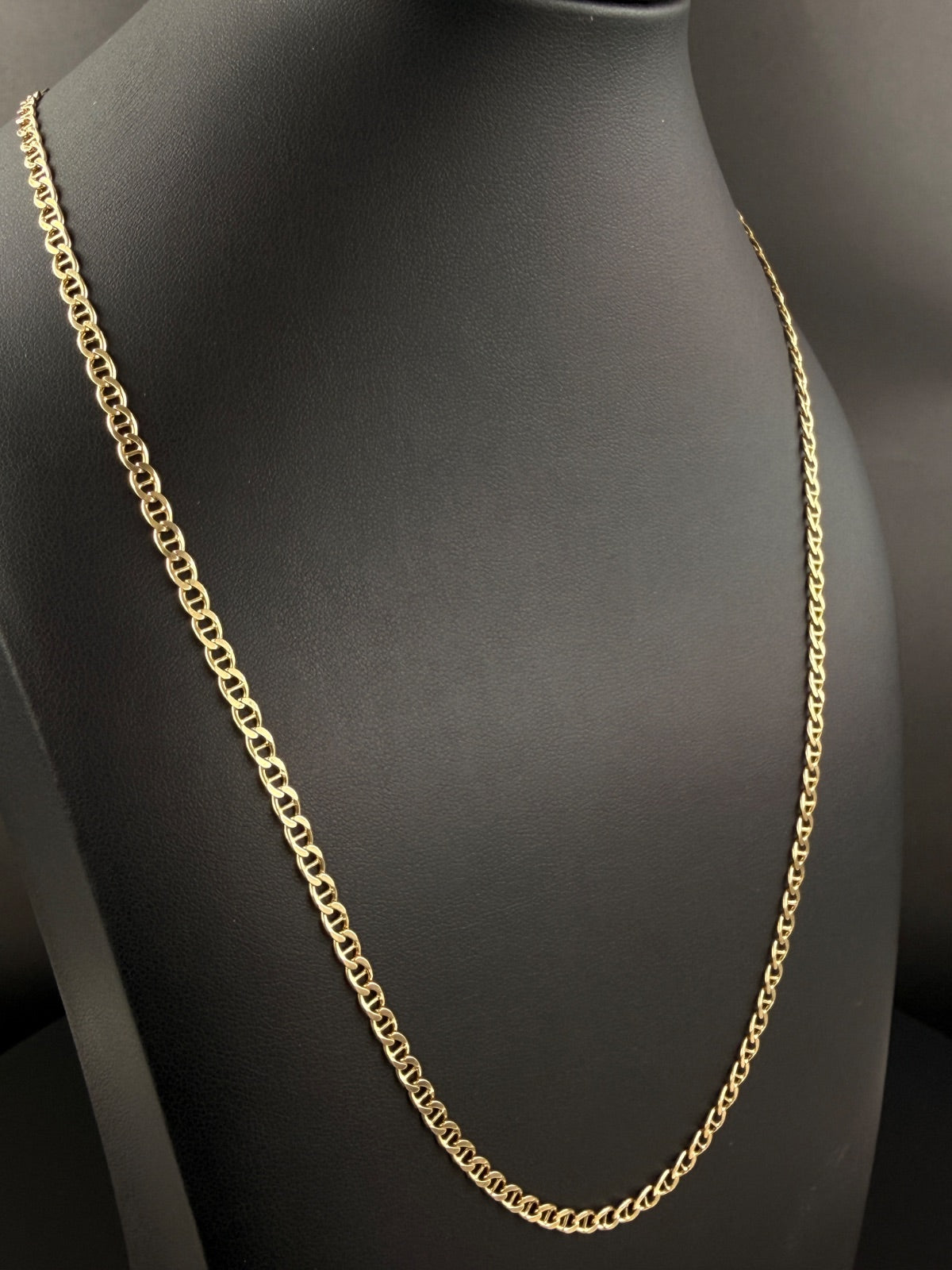 14K Gold Curb Chain Necklace 20in 9.5g