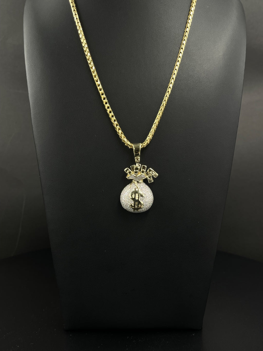10K Gold Money Bag Pendant for Sale Pre-Owned