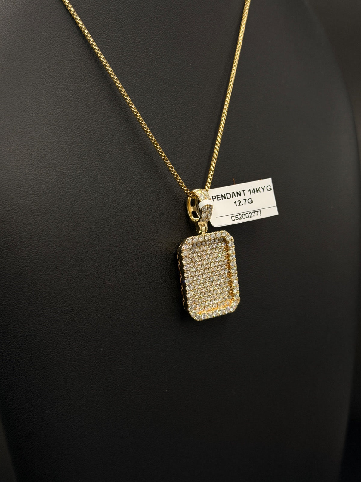 14K Gold Diamond Pendant 12.7g