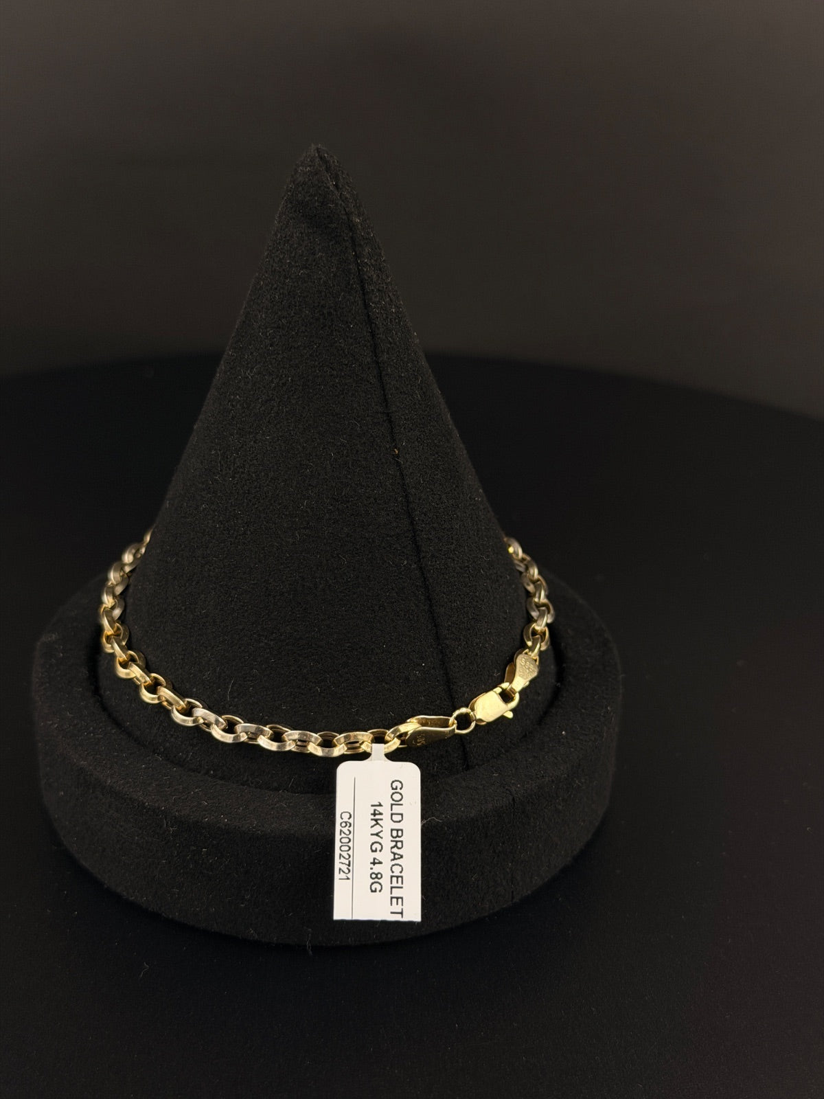 14K Gold Link Bracelet 8 in Pre-Owned for Sale