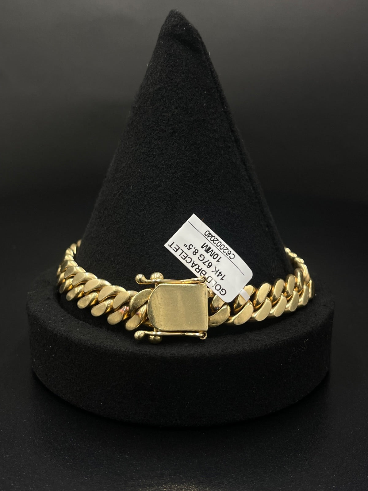 14K Gold Curb Link Bracelet 8.5in 10mm 67g — photo 3