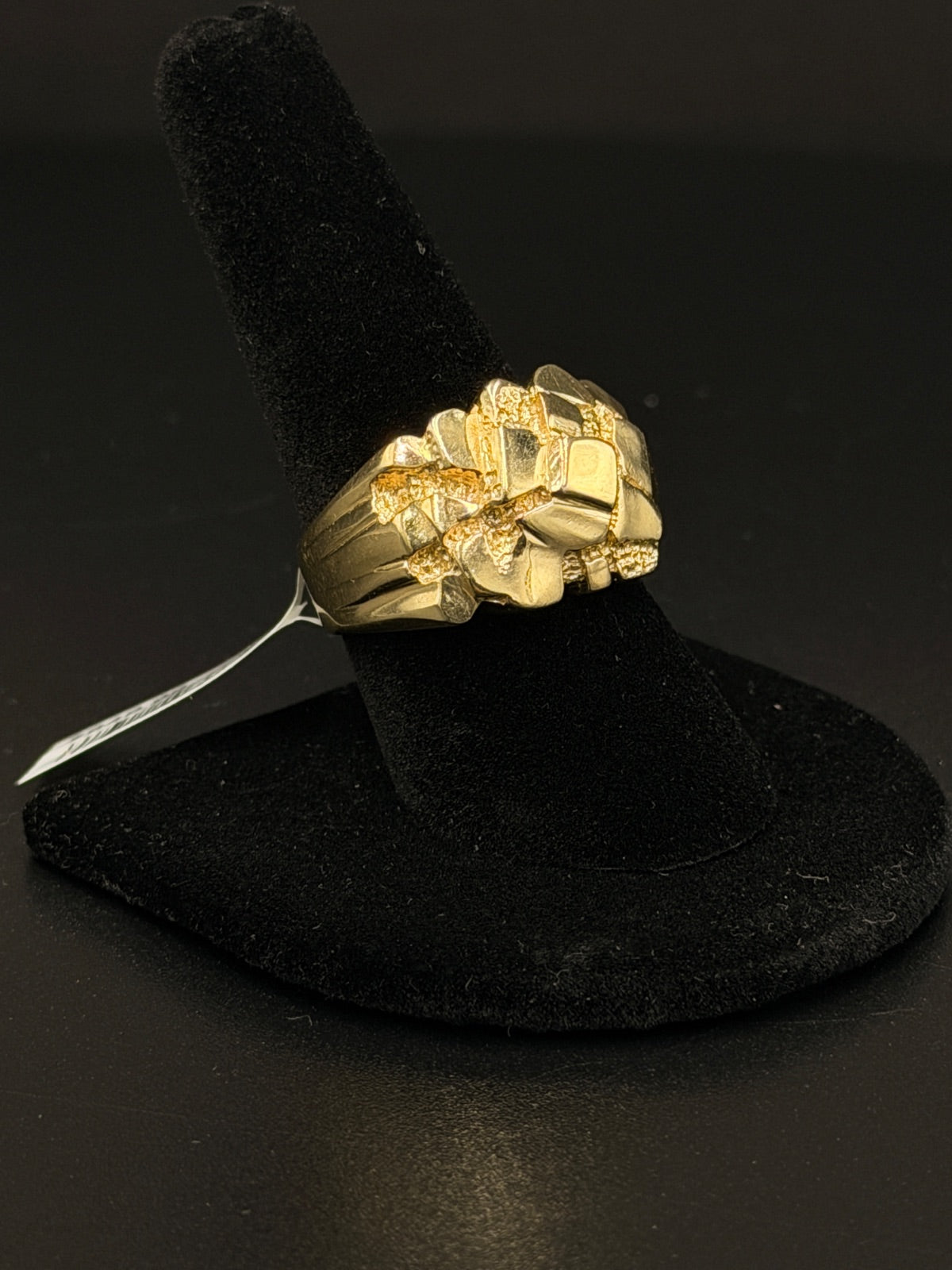 14K Gold Nugget Ring Size 11