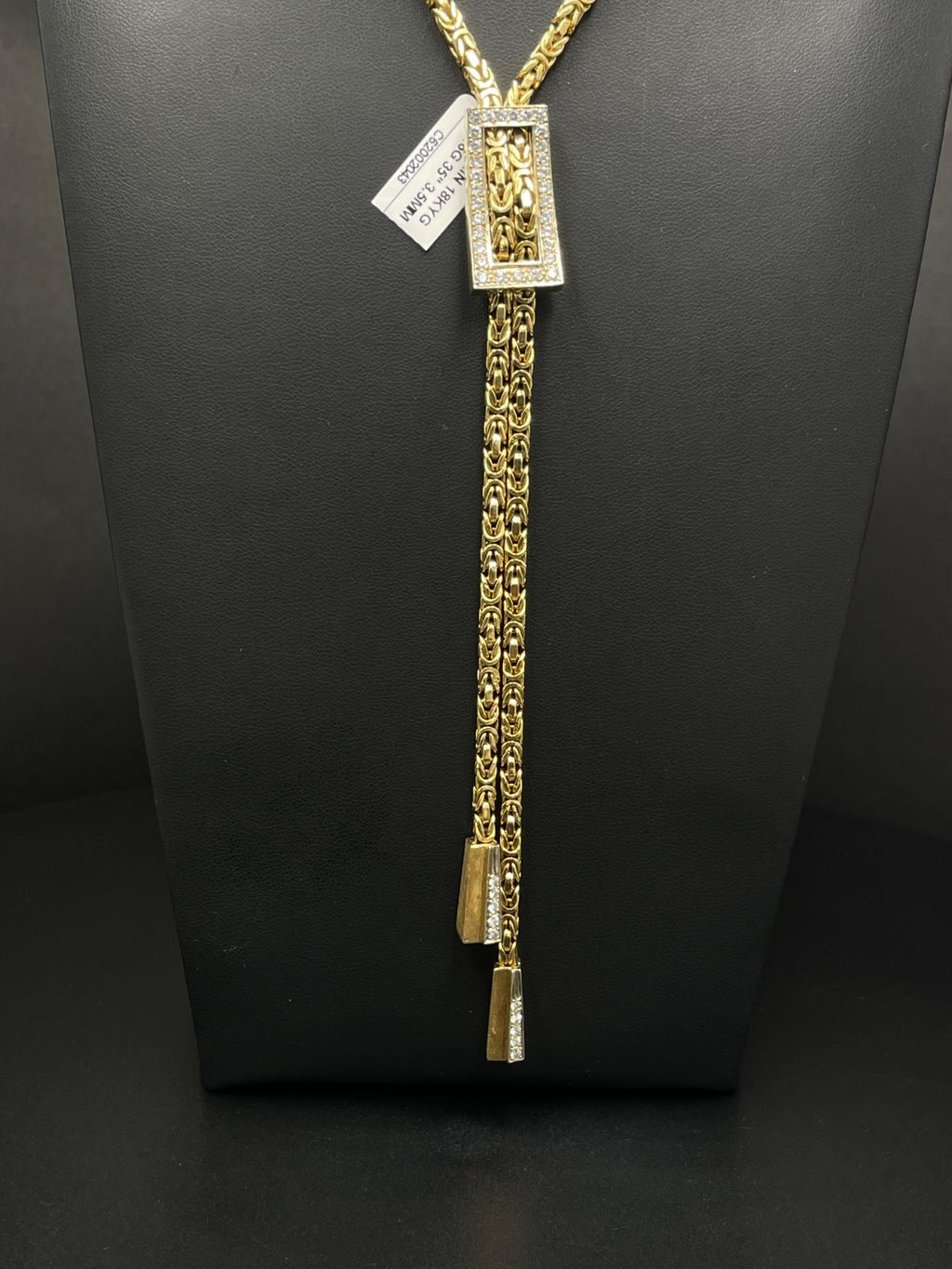 18K Gold Rope Chain Necklace 35" 3.5mm 92.6g
