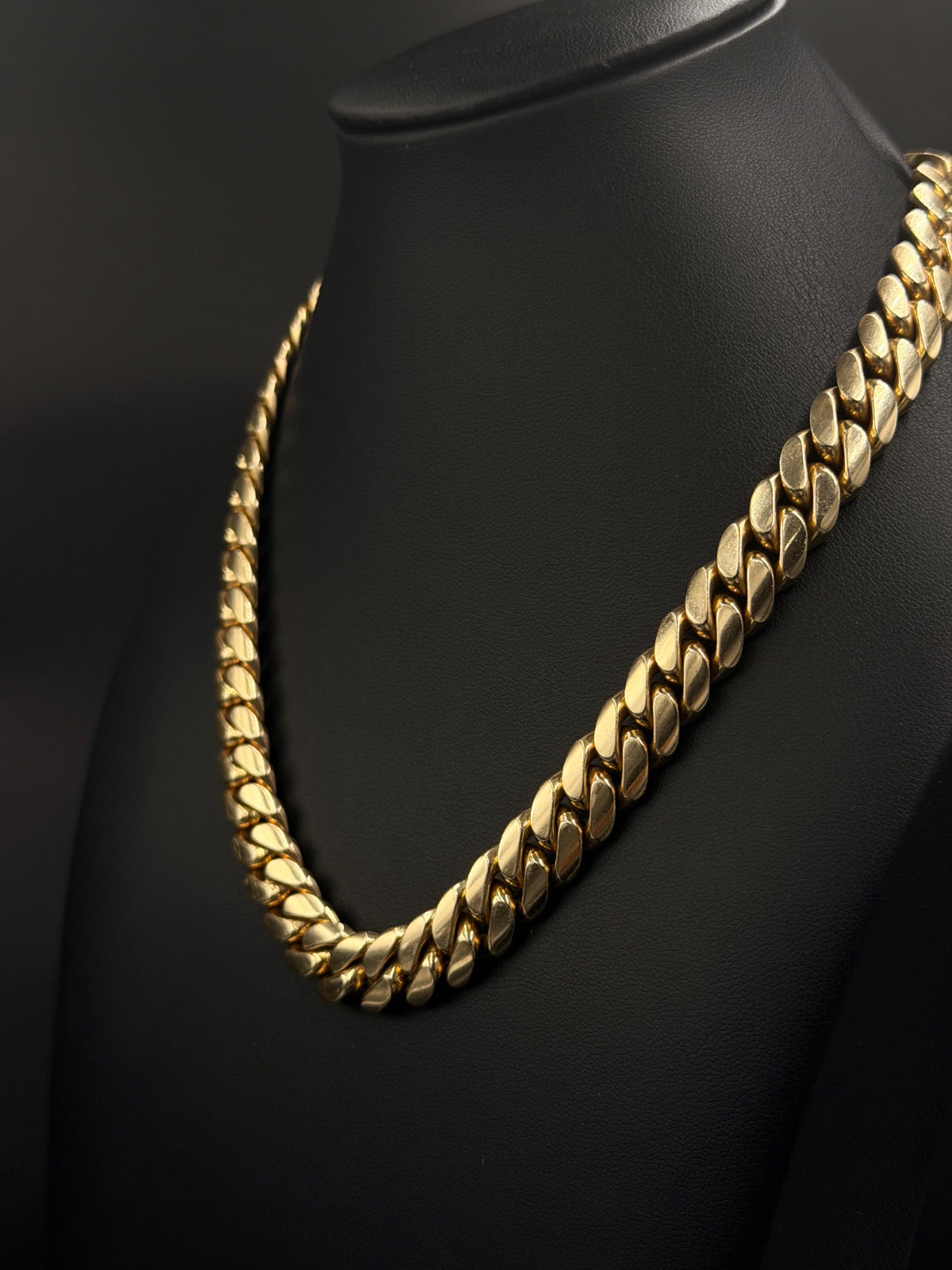 14K Gold Cuban Link Chain 16 in, 128g