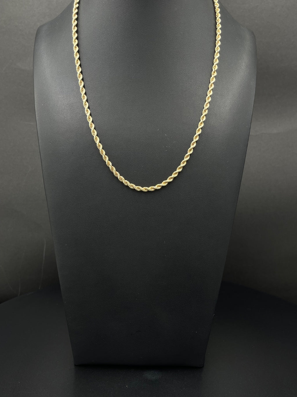 14K Gold Rope Chain – 15.1g, 18 in, 3mm | DD Pawn Loans