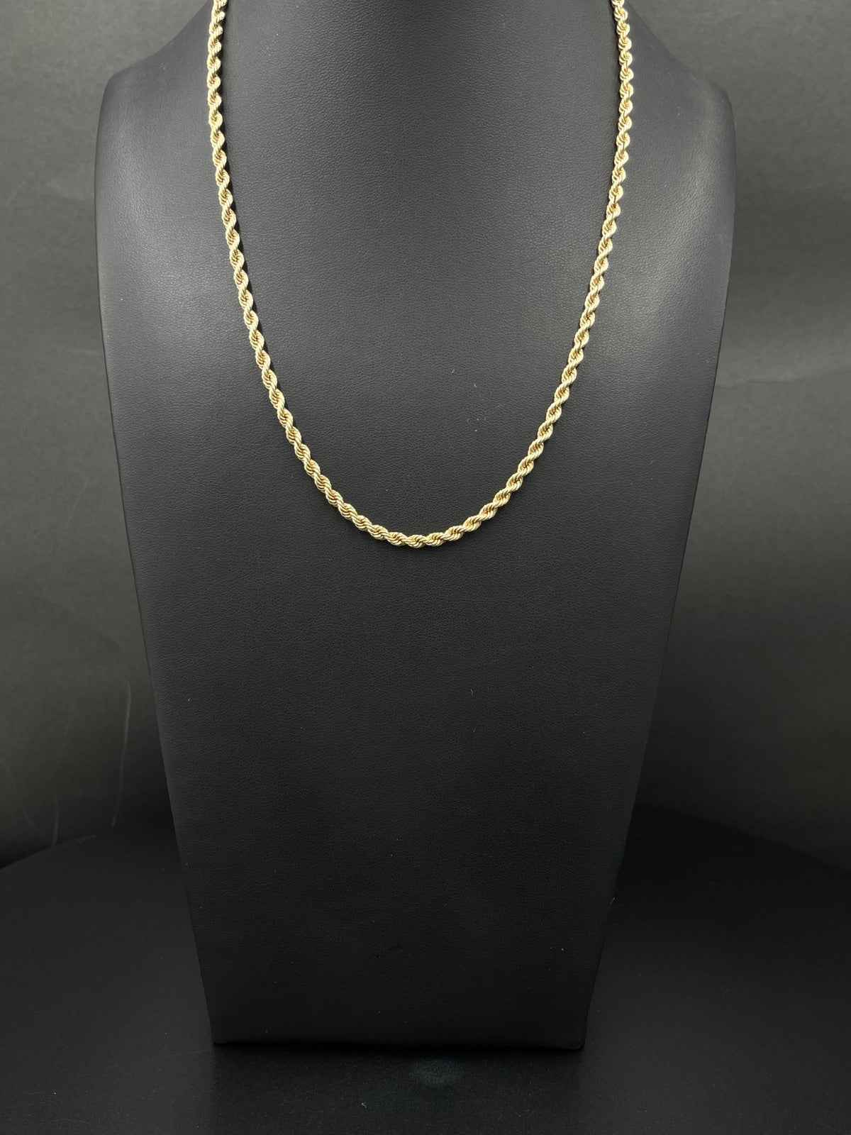 14K Gold Rope Chain – 15.1g, 18 in, 3mm | DD Pawn Loans