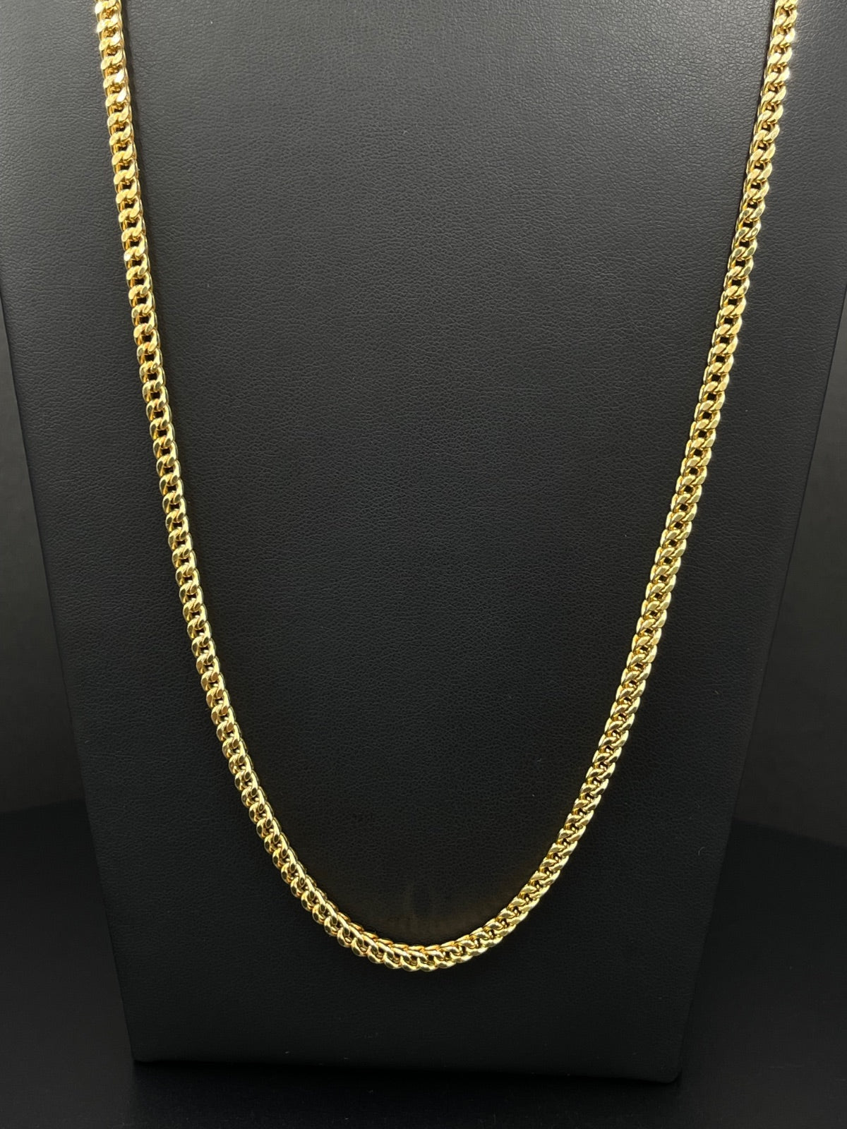 10K Gold Franco Chain Necklace 26 in 4mm