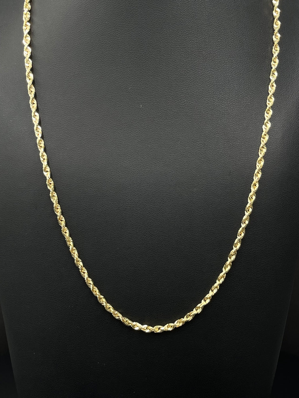14K Gold Rope Chain 2.75mm 20 in