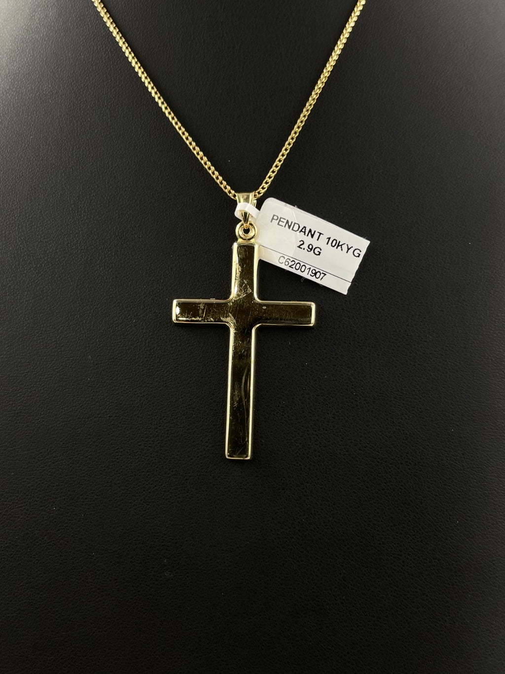 10K Yellow Gold Cross Pendant 2.9 Grams 1.7 Inches