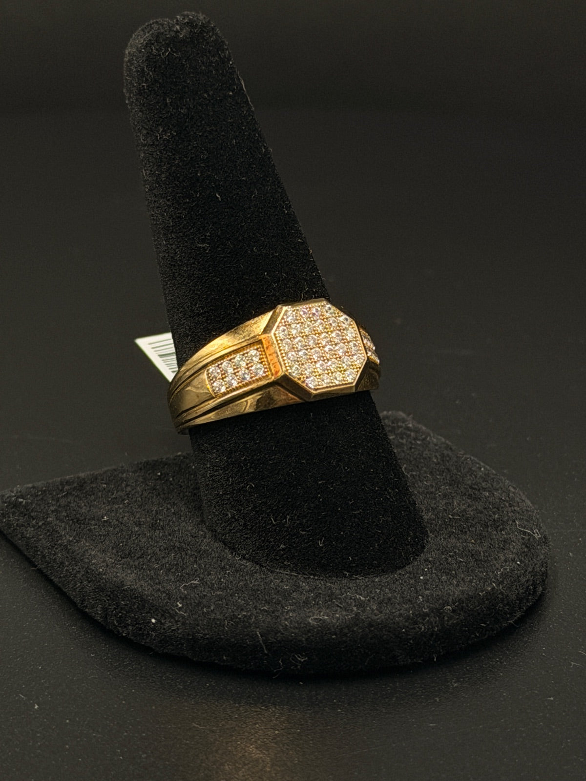 10K Gold Octagon Pavé Ring Size 10 – 3.9g | DD Pawn Loans — photo 3