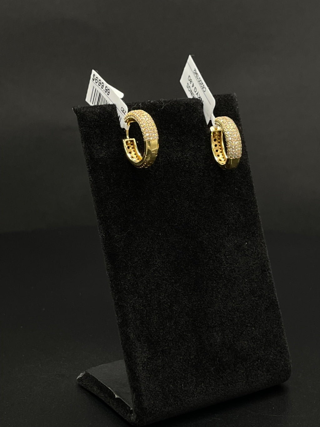 14K Gold Pavé Hoop Earrings – 4.8g | DD Pawn Loans