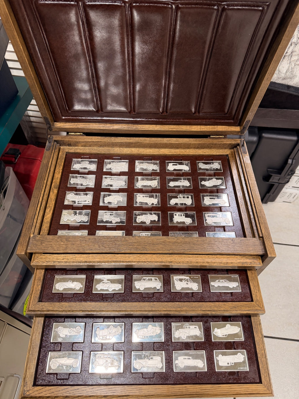 Franklin Mint Centennial Car Ingot Collection .925 Silver