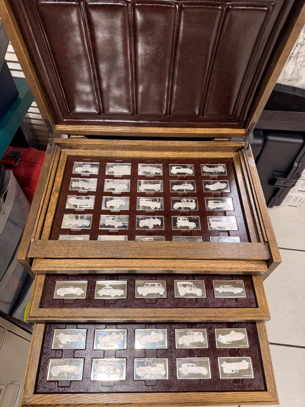 Franklin Mint Centennial Car Ingot Collection .925 Silver