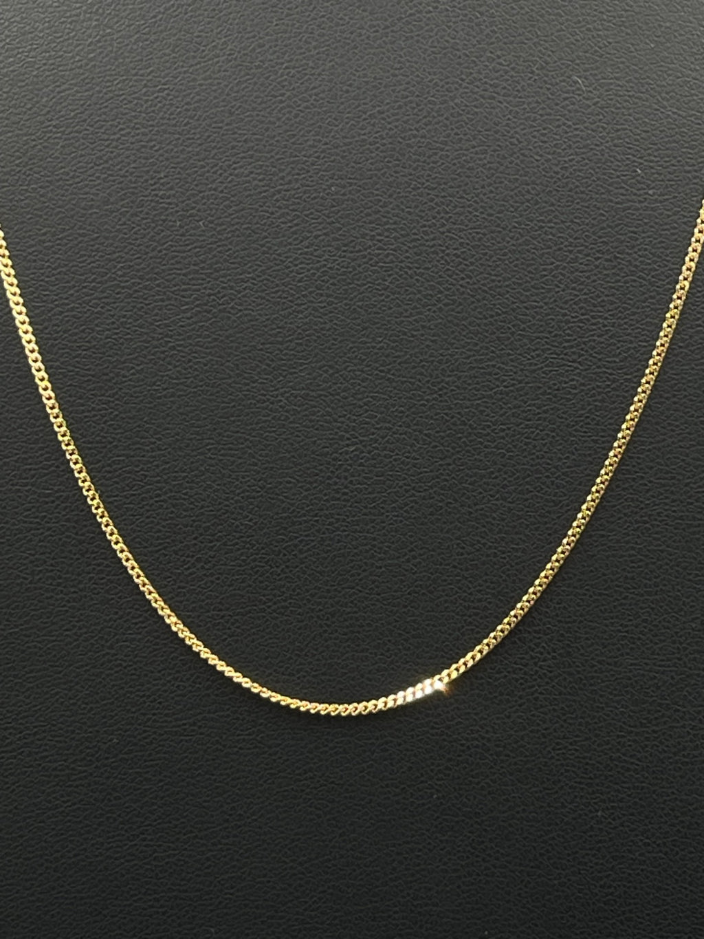 18K Gold Chain Necklace 19 in, 1.3mm
