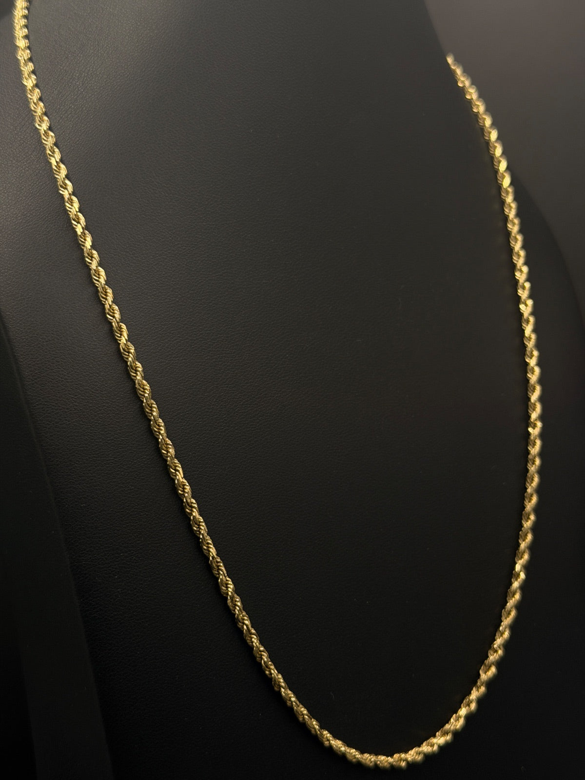 14K Gold Rope Chain 21in - Pre-owned for Sale