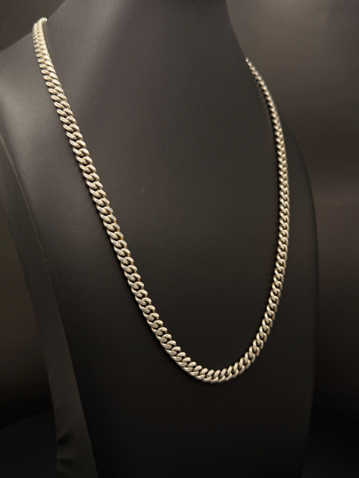.925 Sterling Silver Miami Cuban Link Chain 40 Grams 20 Inches 4mm — photo 3