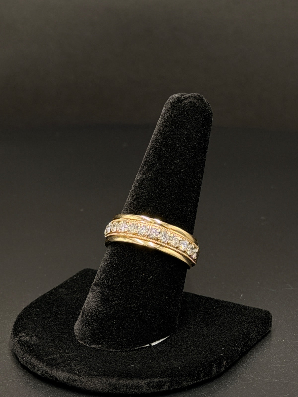 14K Gold Diamond Ring Size 8.5
