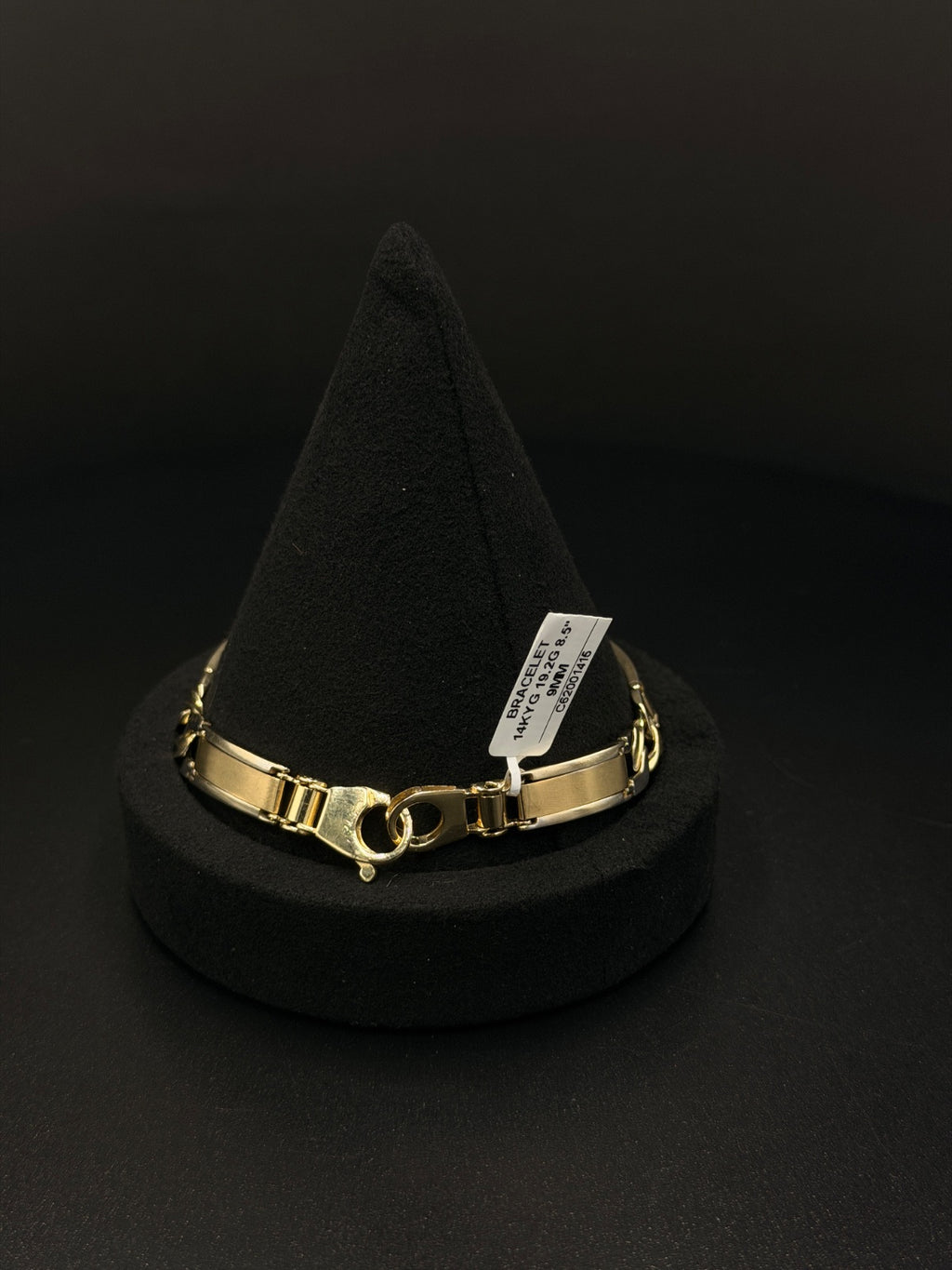 14K Two-Tone Gold Link Bracelet 19.2g 8.5" | DD Pawn Loans