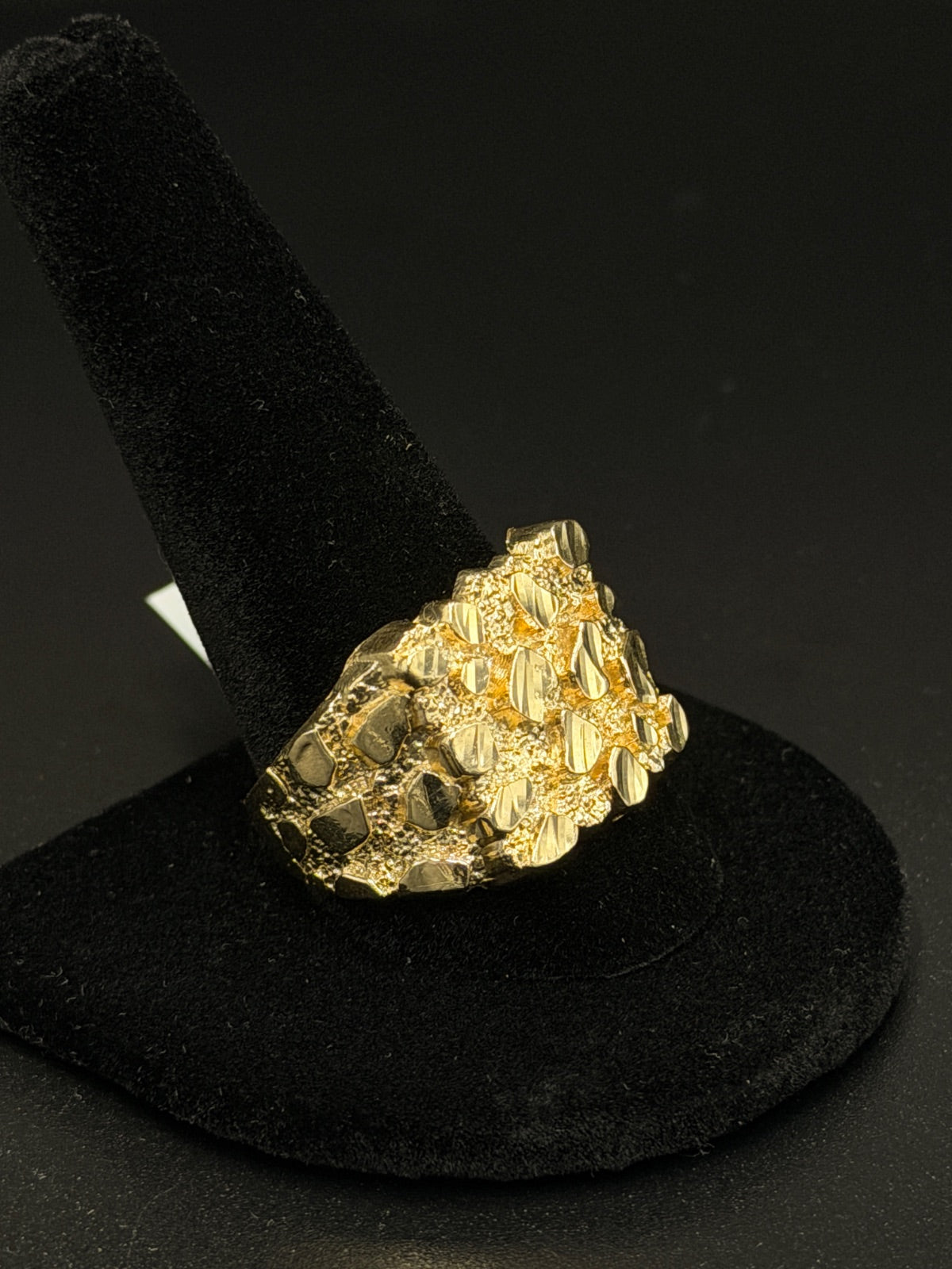 10K Gold Nugget Ring Size 13 4.6g